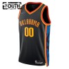 Oklahoma City Thunder Custom Nike 2024-25 City Edition Musta Pelipaidat Swingman - Lasten